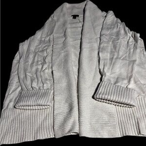 Ann Taylor Factory Cream Cardigan Sweater